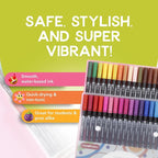 Incraftables 36 Color Dual Tip Calligraphy Pen Set – Artist Brush Pens & Fine - Image 5