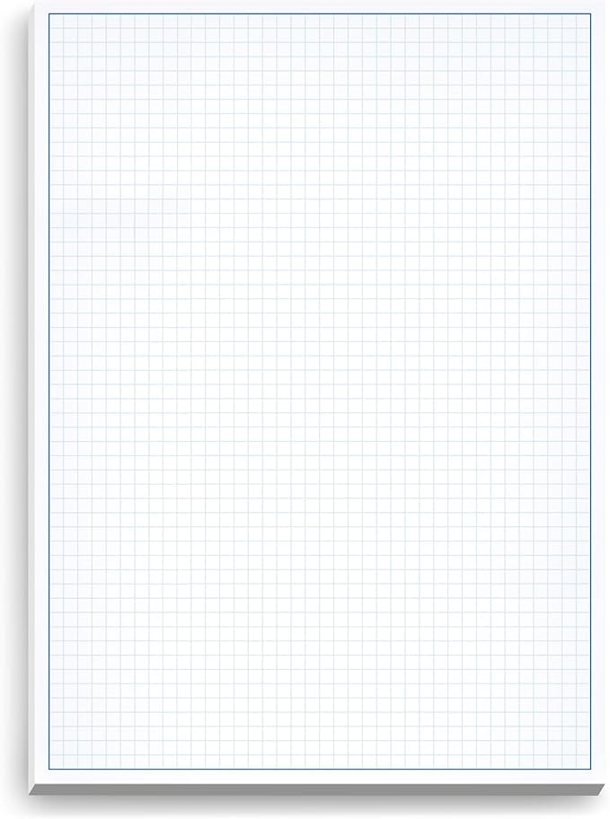 Graph Paper Pad for Blueprint Drawings, Engineering Drawing, and Planning by NextDayLabels