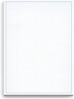 Graph Paper Pad for Blueprint Drawings, Engineering Drawing, and Planning by NextDayLabels