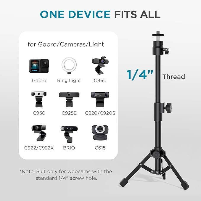 InnoGear Webcam Tripod, Extendable Webcam Stand - Image 6