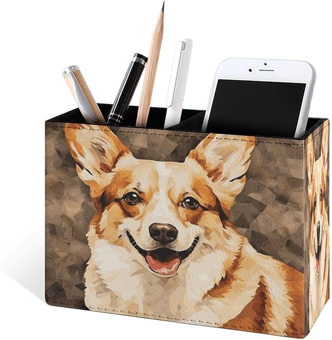 Famame Texture Corgi Dog Pencil Holder - Image 2