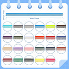 24 Pieces Book Binding Endbands 12 Inch 24 Colors Book Headband | Cotton Binding Kit for Bookbinding, Book Decor
