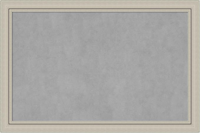 Amanti Art Silver Framed Magnetic Board 24x36 Large Vision Board by AmantiArt