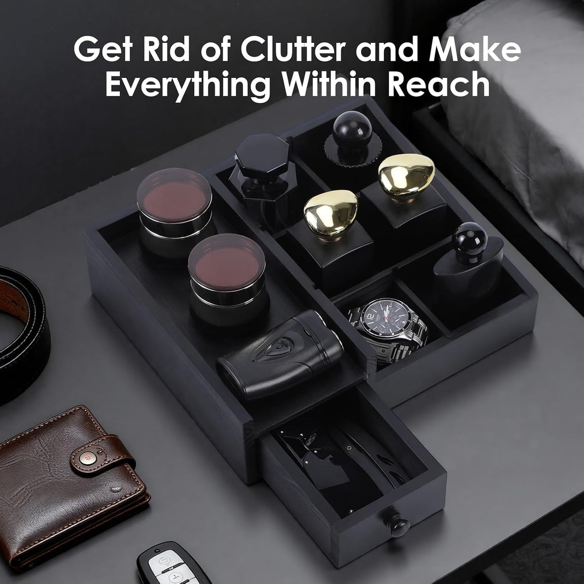 Bathroom Counter Organizer, Cologne Organizer for Men, Gifts for Men