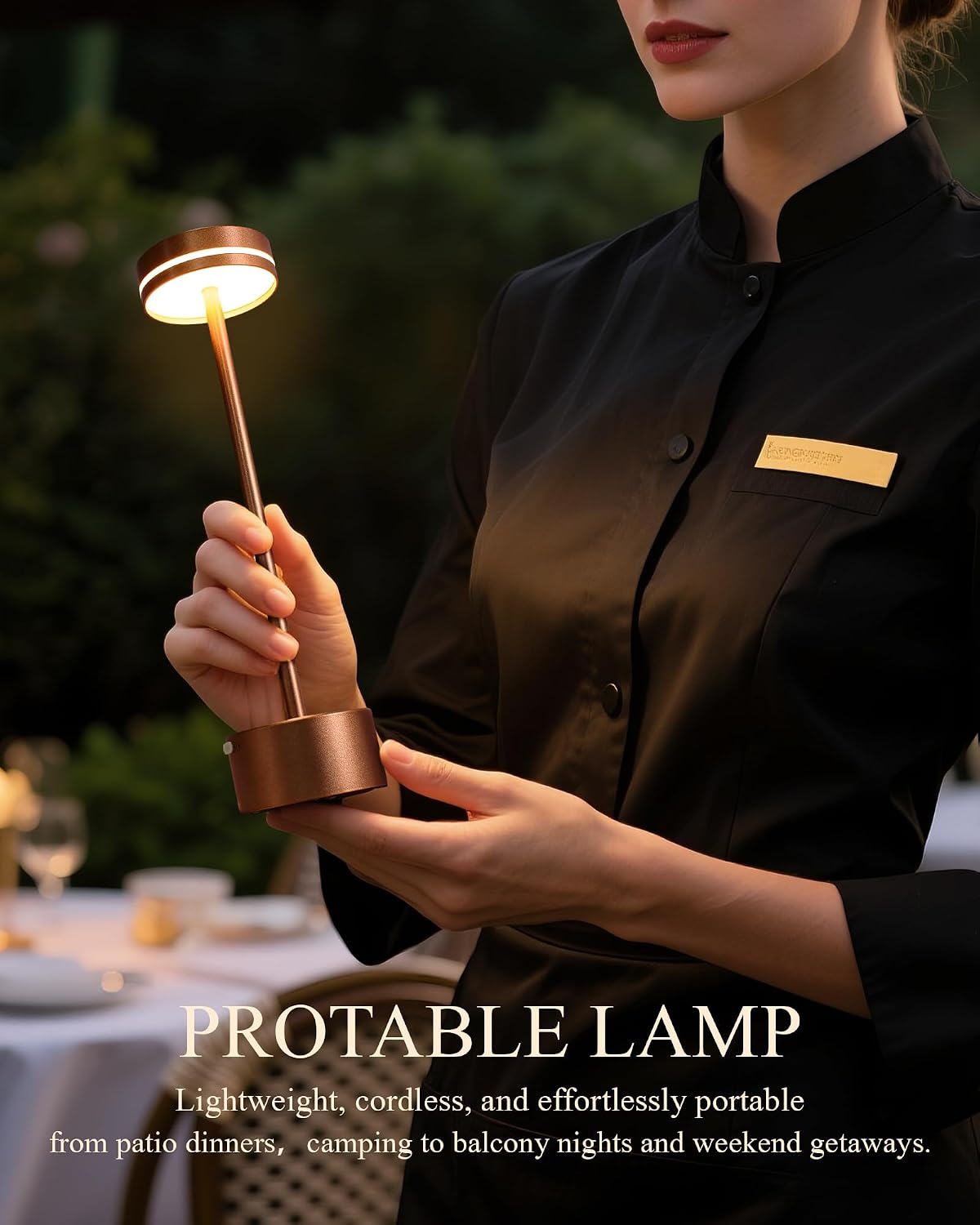 2 Pack LED Cordless Table Lamp Rechargeable, 5000mAh Portable Battery Operate...