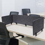 ReFocus Raw Clamp-On Acoustic Desk Divider Mounted Privacy Panel Set – Reduce - Image 3