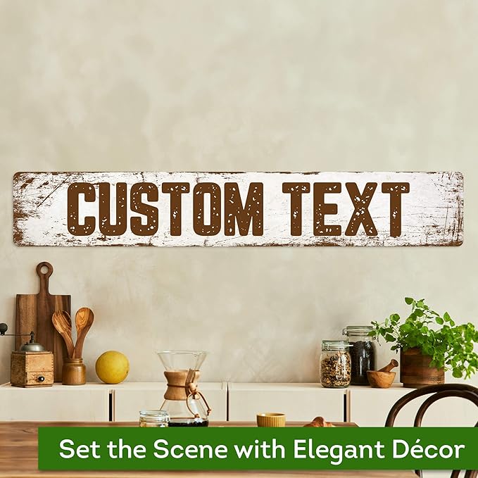 Custom Sign, Custom Street Sign, 11 Font Colors, 13 Font Styles, 4 Hole Options - Image 4