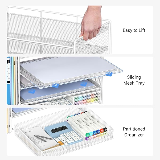 OPNICE Desk Organizer, 5-Tier Paper File Organizer - Image 4
