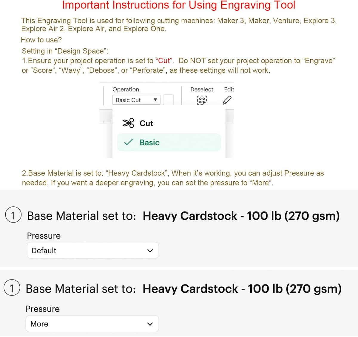 Engraving Tip + Scoring Tip + Fine Debossing Tip + QuickSwitch Housing for Cr...