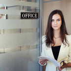 The Office Door Sign for Home and Business，Self-Adhesive Waterproof and - Image 6