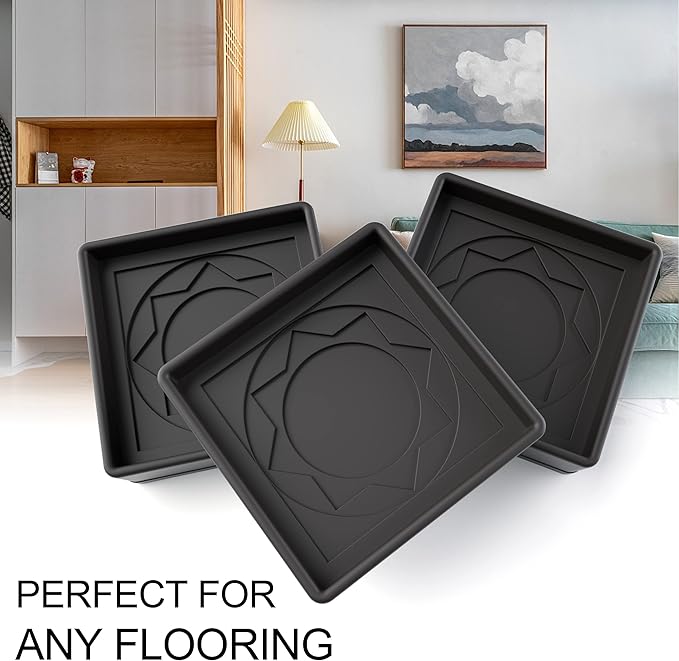 Furniture Pads Yelanon Floor Shield – 2" Round Caster Cups 8 PCS – Non-Skid Bed - Image 2