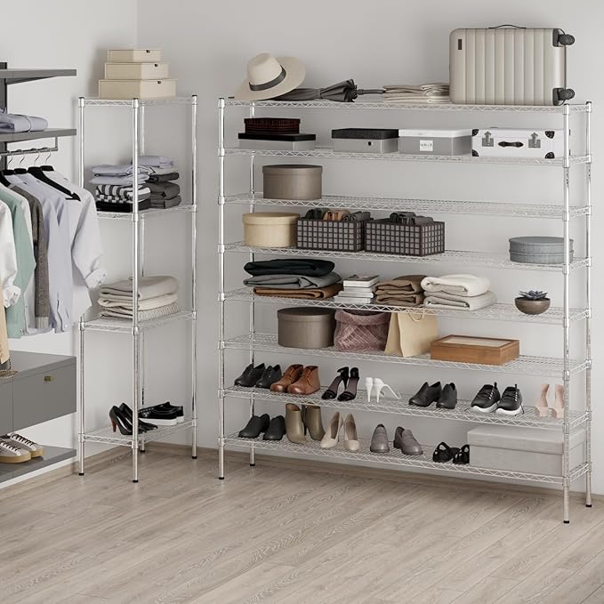 Regal Altair 14" Deep x 72" Wide x 74" Height Wire Shelving Kit | 8-Tier | NSF - Image 5