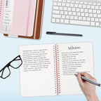 ABERLLS Pink Lined Spiral Journal Notebook - Image 3