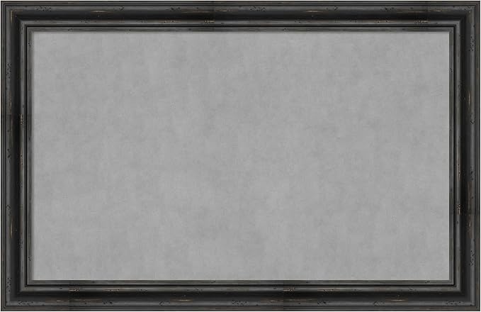 Amanti Art Black Framed Magnetic Board 29x45 Large Vision Board by AmantiArt