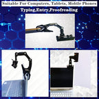 Adjustable Document Holder for Typing, Rotatable Paper Copy Holder Clip - Image 5
