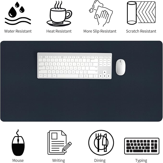 Bloss Dark Blue Desk Mat, Desk Matt - Image 3