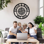 Metal Name Signs Personalized, Compass Metal Sign, Nautical Compass GPS - Image 3