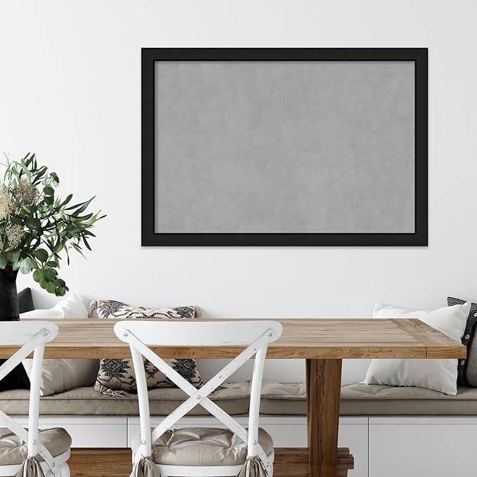 Amanti Art Black Framed Magnetic Board 27x39 Large Vision Board - Image 5