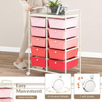 GOFLAME 10-Drawer Rolling Storage Cart, Art Craft Storage Organizer on Wheels - Image 5