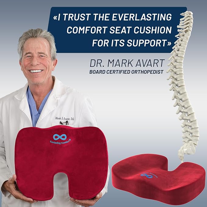 Everlasting Comfort Doctor Recommended Memory Foam Seat Cushion - Image 5