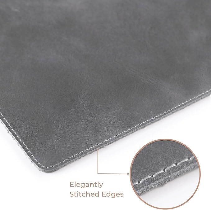 Node Leather - Genuine Leather Desk Mat, Desk Organizer & Cup Coaster - Leather - Image 8