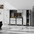 6-piece garage storage cabinets system heavy duty workshop, main product view