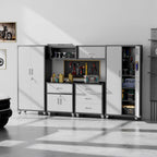 6-piece garage storage cabinets system heavy duty workshop, main product view