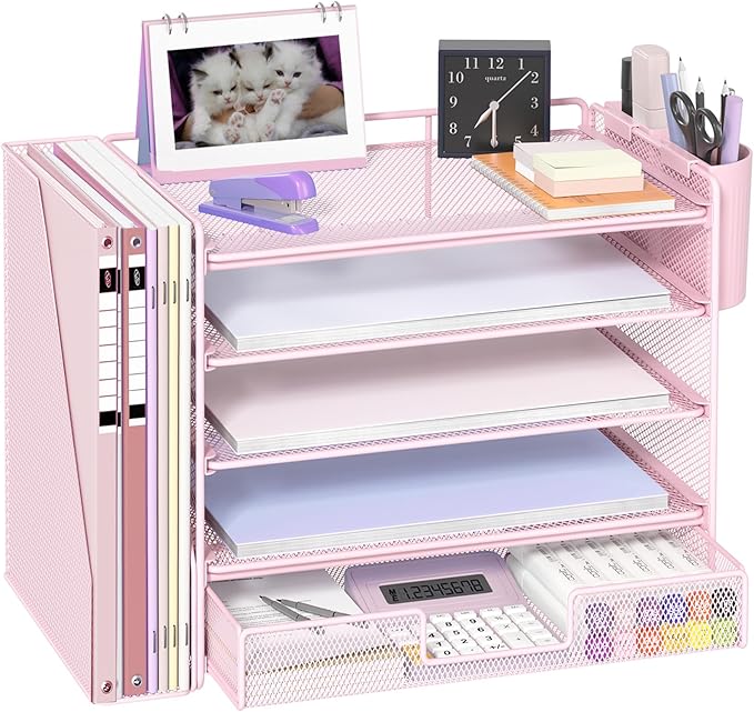 OPNICE Desk Organizer, 5-Tier Paper File Organizer by OPNICE