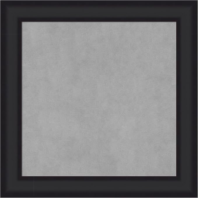 Amanti Art Black Framed Magnetic Board 25x25 Medium Vision Board by AmantiArt
