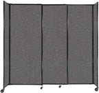 Versare Straightwall Sliding Portable Wall Partition | Freestanding Office by VERSARE