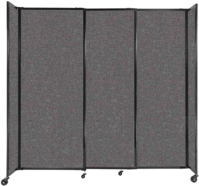 Versare Straightwall Sliding Portable Wall Partition | Freestanding Office by VERSARE