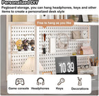 College Dorm Desk Hutch, Metal Desk Hutch Dorm Desktop Bookcase, Dorm Room Desk Hutch, Metal Desk Shelf Bookcase with Grid Panel for Dorm Office HomeBlack-Small