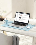 YSAGi Non-Slip Leather Desk Pad, Waterproof Laptop Computer Desk Keyboard Mat - Image 6