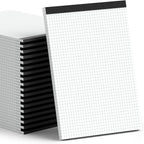 Zaviko Graph Paper Notebook 8.5 x 11, 36 Pack Grid Paper Notebook, 8-1/2" x 11"