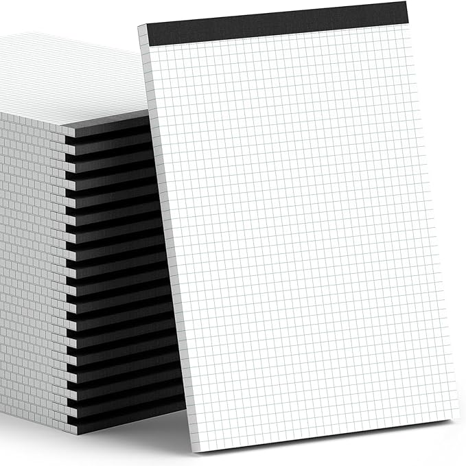 Zaviko Graph Paper Notebook 8.5 x 11, 36 Pack Grid Paper Notebook, 8-1/2" x 11" by Home