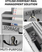 Rebee Vision Decorative Mail Organizer Wall Mounted - Image 4