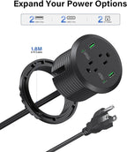 Desktop Power Grommet 3-inch Hole, 40W Total Fast Charging Station, 2 PD 20W - Image 7