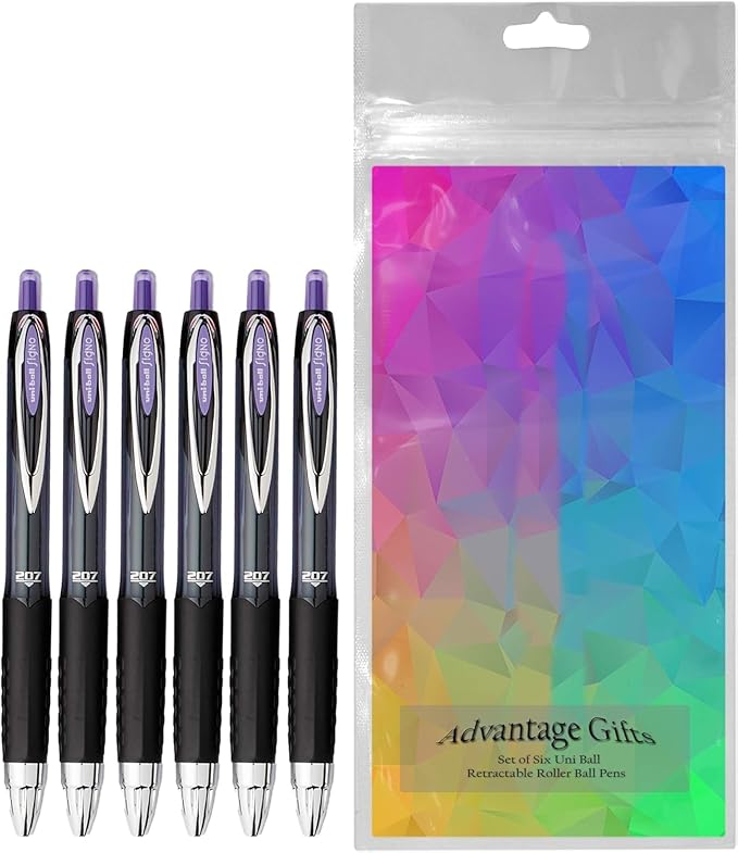 Advantage Gifts Signo 207 Roller Ball Retractable Gel Pens, Medium Point - Image 2