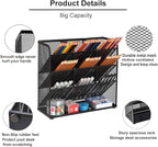 Marbrasse Mesh Desk Organizer, Desktop Stationary Organizer, Storage Rack - Image 2