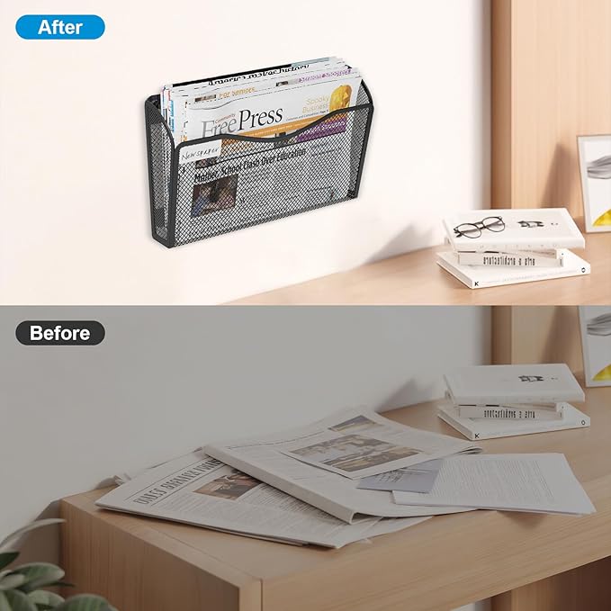 BOHDK Magnetic Wall File Holder 3-Pack - Image 6