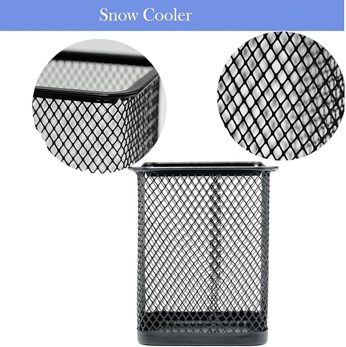 SNOW COOLER Pen Holder Pencil Holder Metal Pen Holder Cup Pencil Holder - Image 3