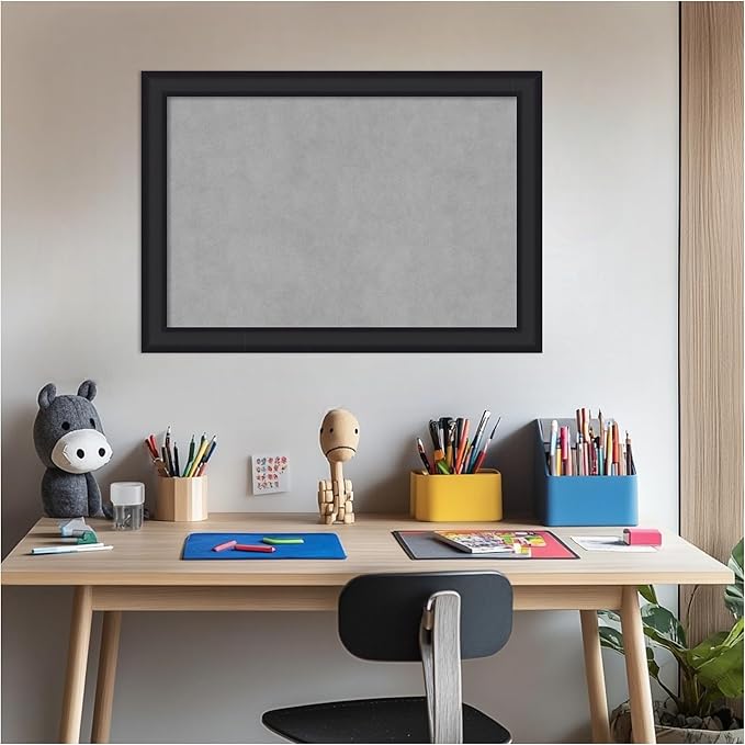 Amanti Art Black Framed Magnetic Board 19x27 Medium Vision Board - Image 6