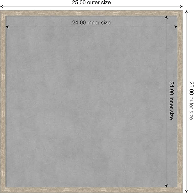 Amanti Art Silver Framed Magnetic Board 25x25 Medium Vision Board - Image 3