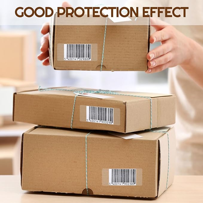 Zonon 5000 Pcs Clear Labels Label Protector Clear Stickers Wafer Seals - Image 4