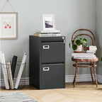 MIIIKO2 Drawer File Cabinet, Metal Vertical Filing Cabinets - Image 2