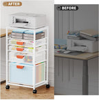 Marbrasse Rolling File Cart - Image 7
