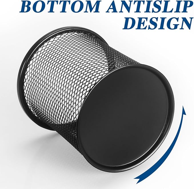 Tamaki Pen Holder Cup for Desk, Wire Mesh Pencil Cup Holder for Desk Office Pen - Image 3