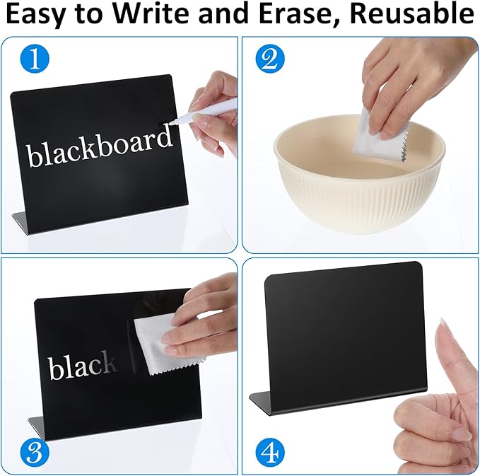 24 Pcs Mini Chalkboard Signs - Image 3