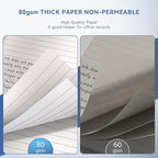 Nichela 5" x 8" Note Pads 4 Pack of Legal Pads 21lb Notepad College Ruled Legal - Image 4