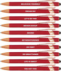 10pcs Motivational Pens Set Retractable Pens by Unknown